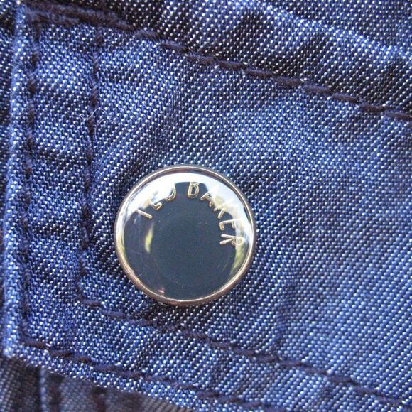 Ted Baker London Blue Chambray Shirt Dress - Picture 4 of 8